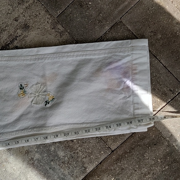 We The Free Love Alive Boyfriend Jeans Patchwork Dye Carpenter Pants Sz 28 - Picture 16 of 16